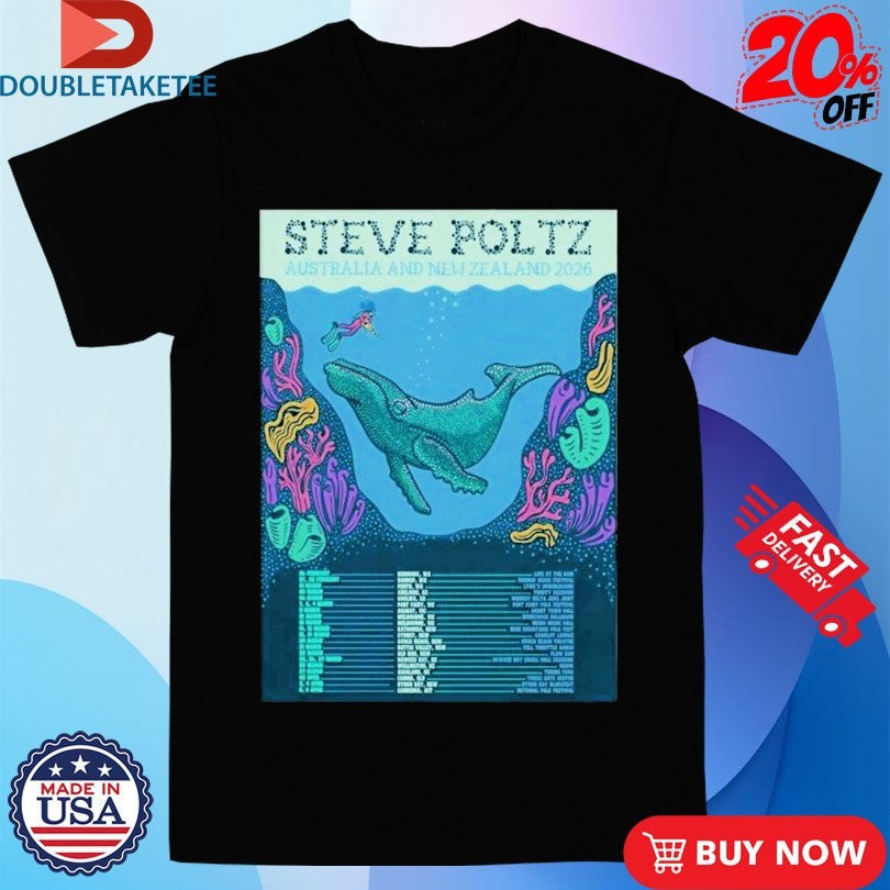 Official Steve Poltz Australia And New Zealand 2026 Tour Dates Shirts Unisex , , , Long Sleeve Tee