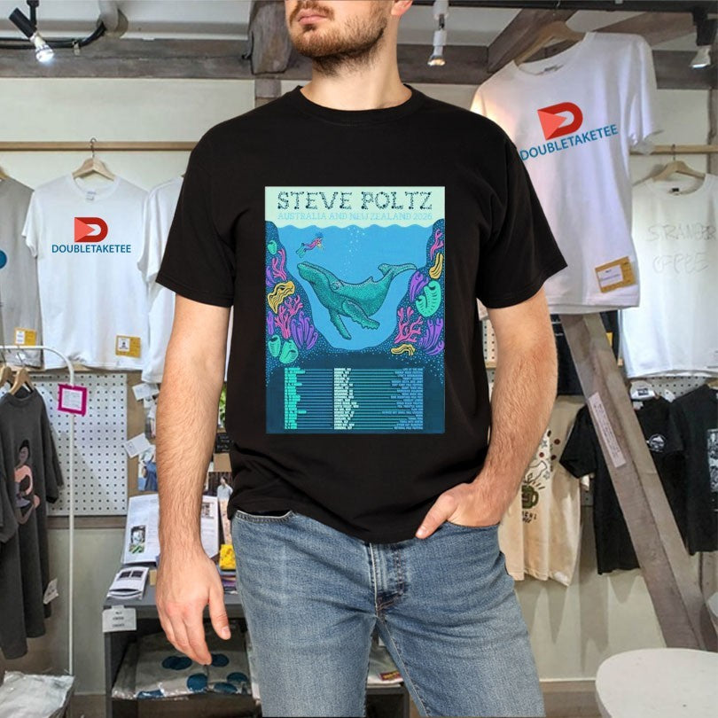 Official Steve Poltz Australia And New Zealand 2026 Tour Dates Shirts Unisex , , , Long Sleeve Tee