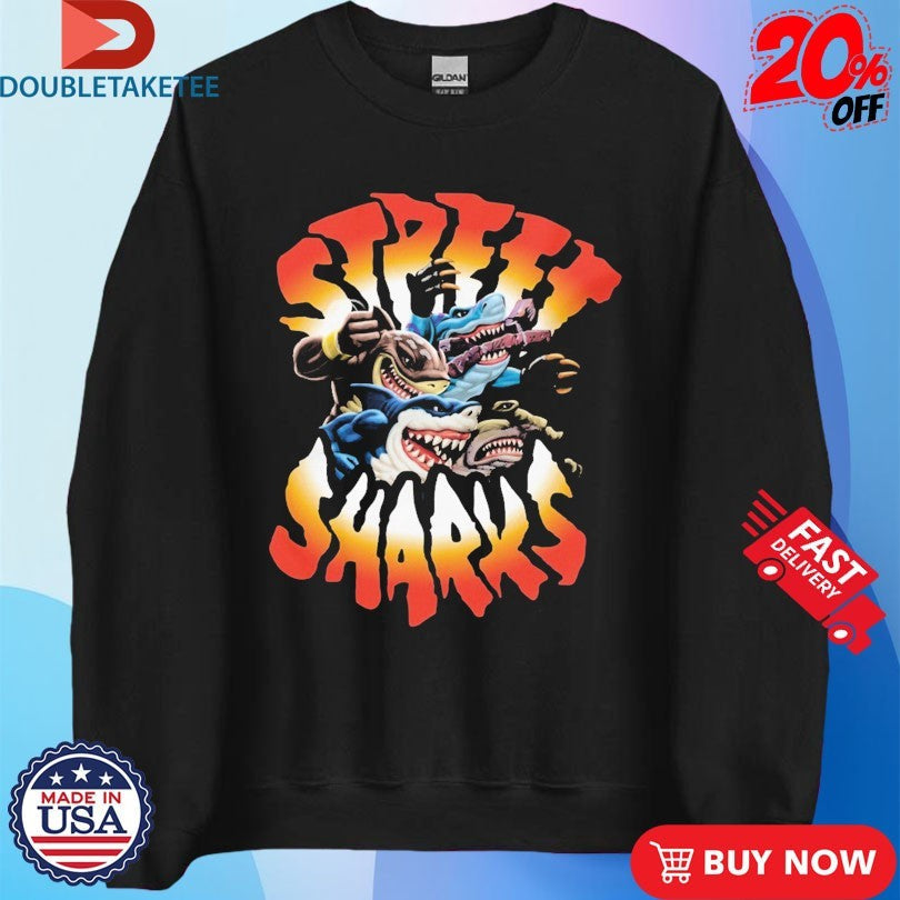 Official Street Sharks Logo Shirts Unisex , , , Long Sleeve Tee