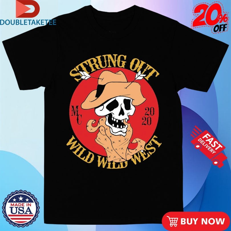 Official Strung Out Wild West Skull Shirts Unisex , , , Long Sleeve Tee