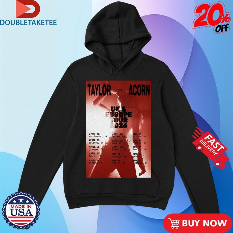 Official Taylor Acorn UK And Europe 2026 Tour Shirts Unisex , , , Long Sleeve Tee
