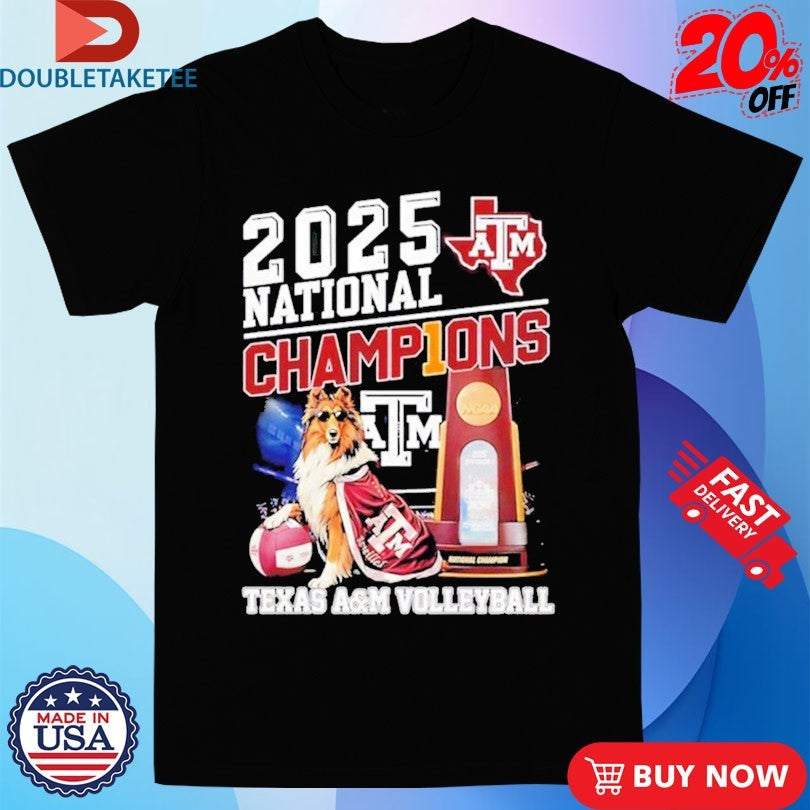 Official Texas A&amp;M Aggies Volleyball National Champions 2025 Mascot Trophy Shirts Unisex , , , Long Sleeve Tee