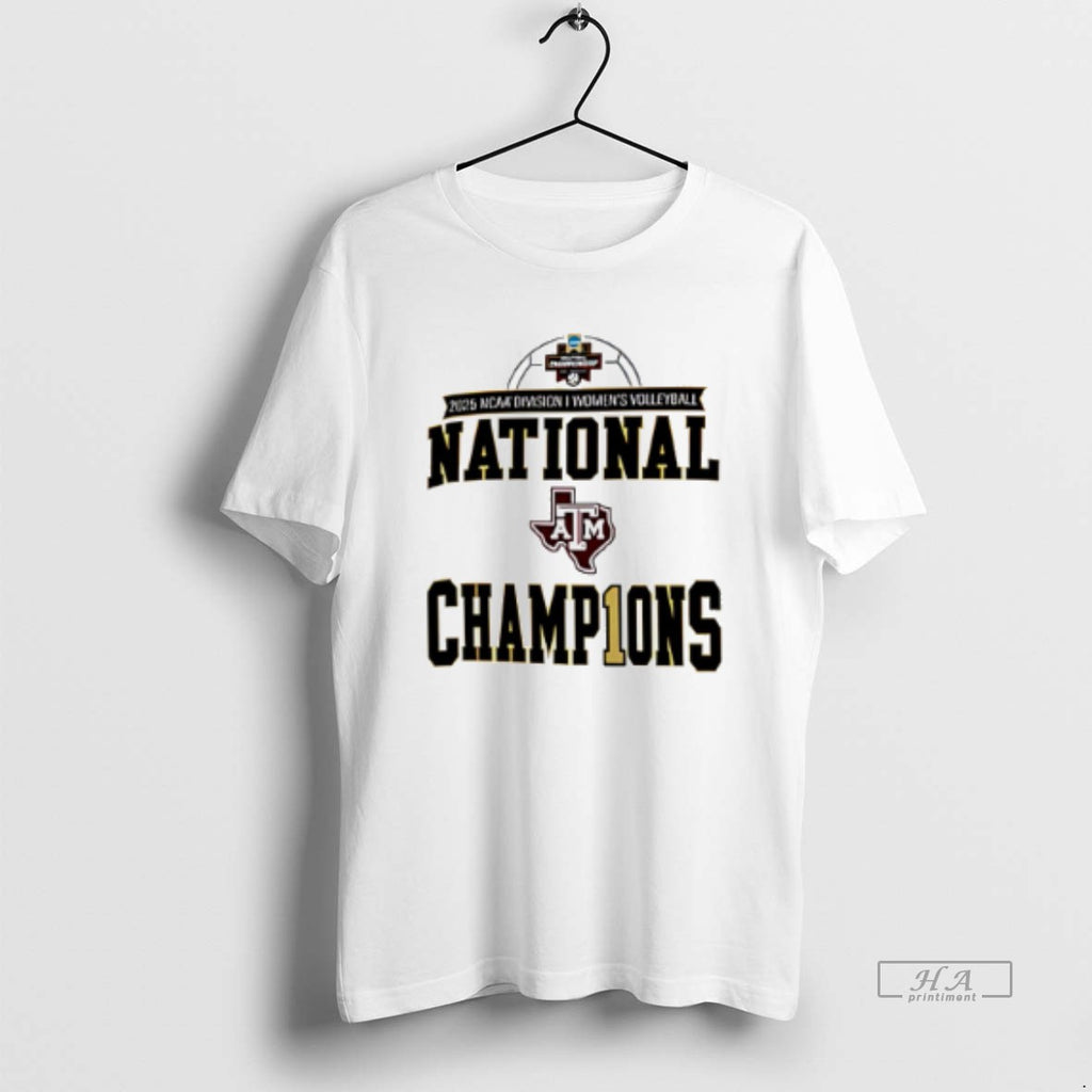 Official Texas Am Aggies Volleyball National Champions 2025 Logo