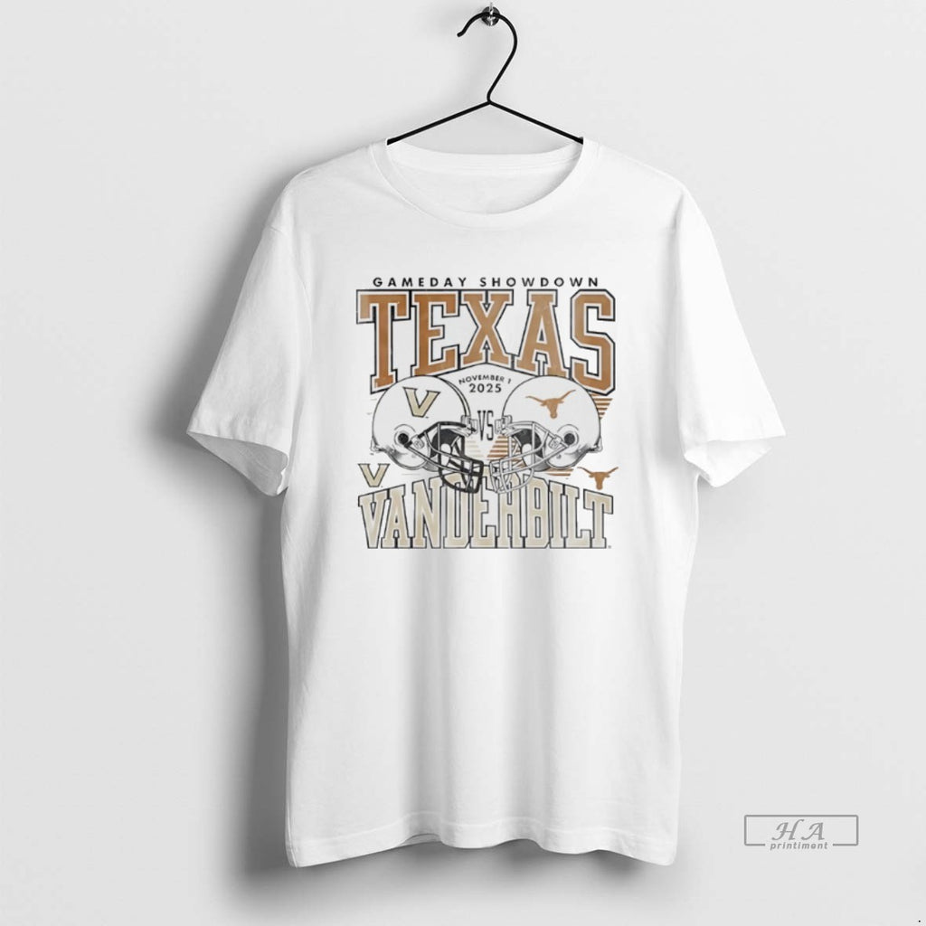 Official Texas Longhorns Vs Vanderbilt Commodores 2025 Gameday Showdow