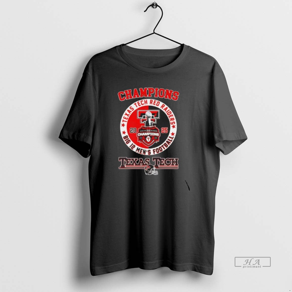 Official Texas Tech Red Raiders 2025 Big 12 Football Champions