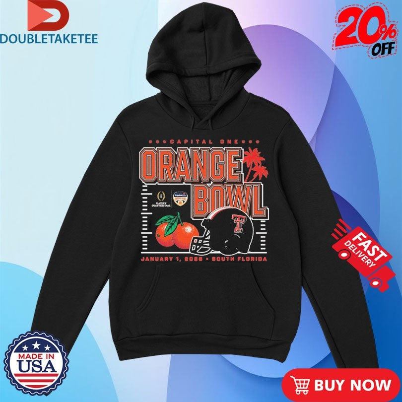 Official Texas Tech Red Raiders 2026 Orange Bowl Capital One CFP Shirts Unisex , , , Long Sleeve Tee