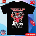 Official Texas Tech Red Raiders In My Veins Jesus In My Heart Signatures Players Coach Shirts