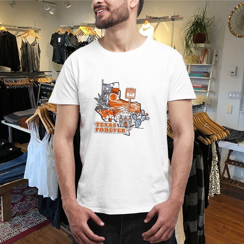 Official The Alamo X Whataburger Texas Forever Shirts Unisex , , , Long Sleeve Tee