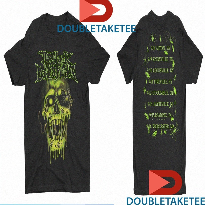 Official The Black Dahlia Murder Slime Skull 2023 Tour Dates Shirts Unisex , , , Long Sleeve Tee