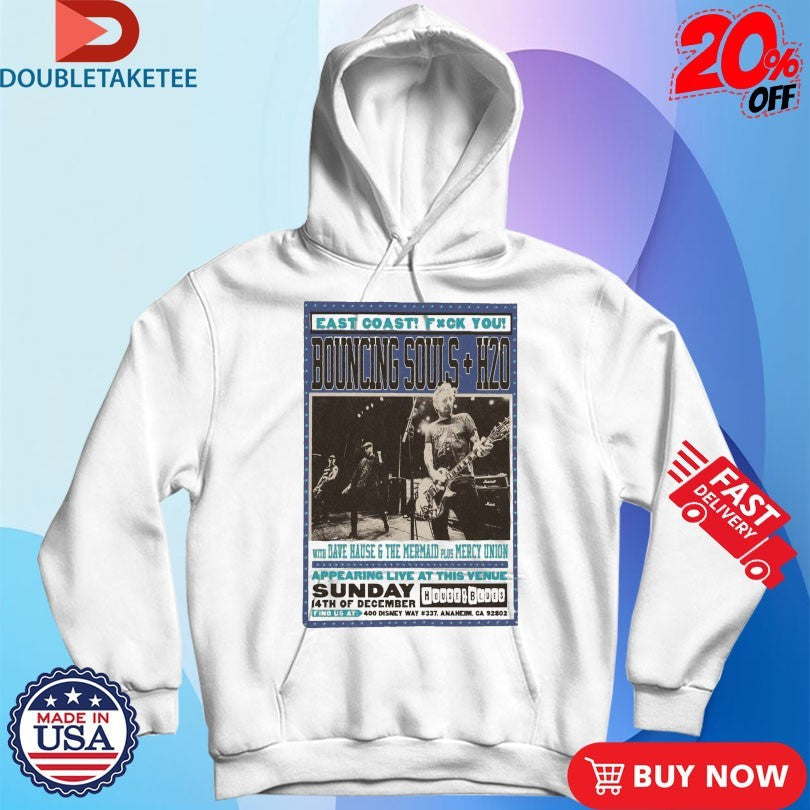 Official The Bouncing Souls East Coast Fuck You Dec 14 2025 Anaheim CA Shirts Unisex , , , Long Sleeve Tee