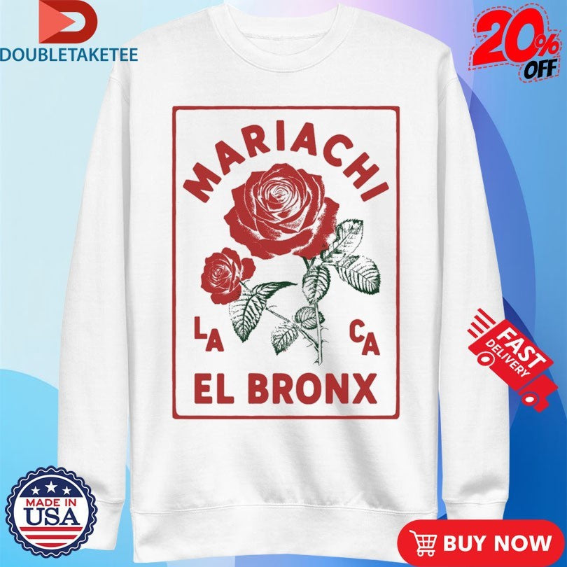Official The Bronx Mariachi El Bronx De La Rose Shirts Unisex , , , Long Sleeve Tee