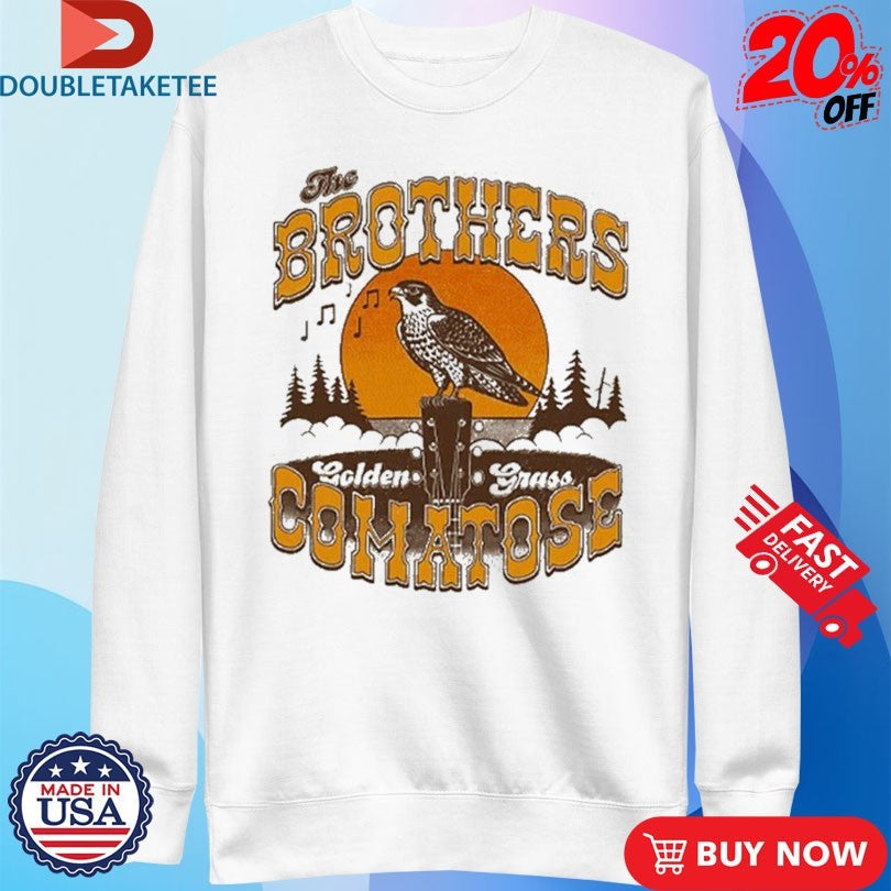Official The Brothers Comatose Golden Grass Guitar Bird Shirts Unisex , , , Long Sleeve Tee