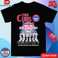 Official The Chicago Cubs 1876 2026 150th Anniversary Thank You For The Memories Road Abbey Signatures Shirts