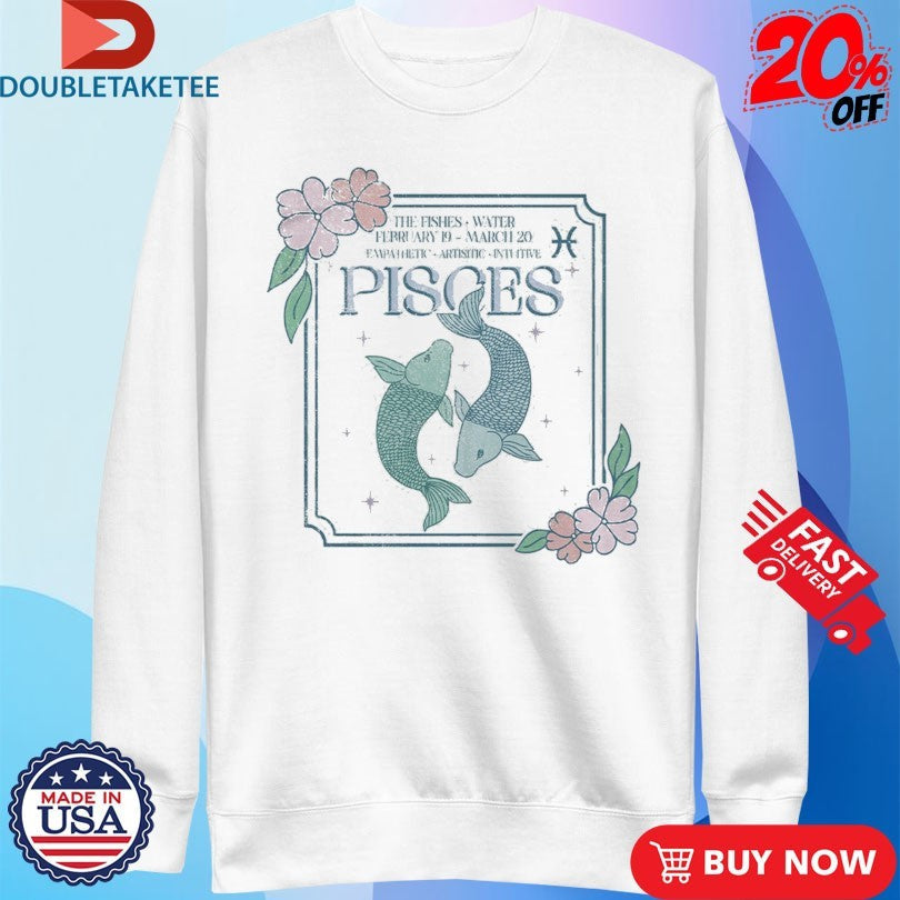 Official The Fishes Water Tarot Card Shirts Unisex , , , Long Sleeve Tee
