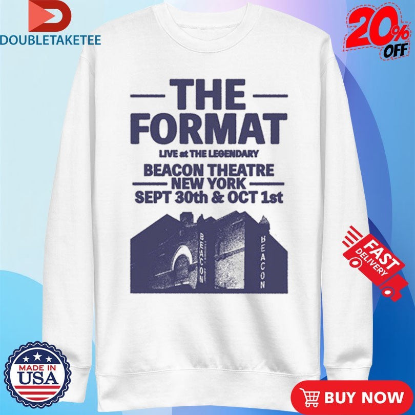 Official The Format Beacon Theatre New York Sept 30th Oct 1st Shirts Unisex , , , Long Sleeve Tee