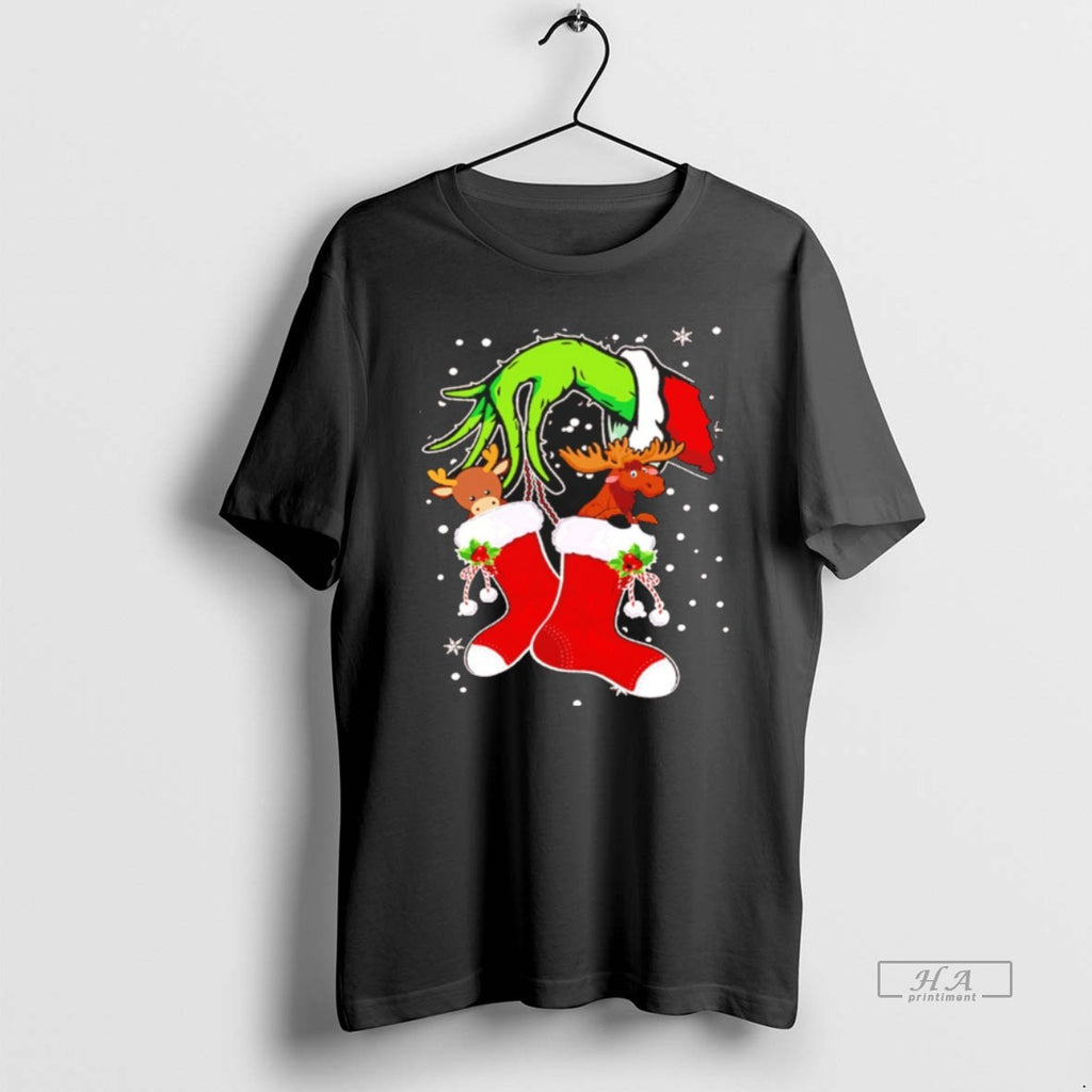 Official The Grinch Stole The Reindeer And The Moose Christmas