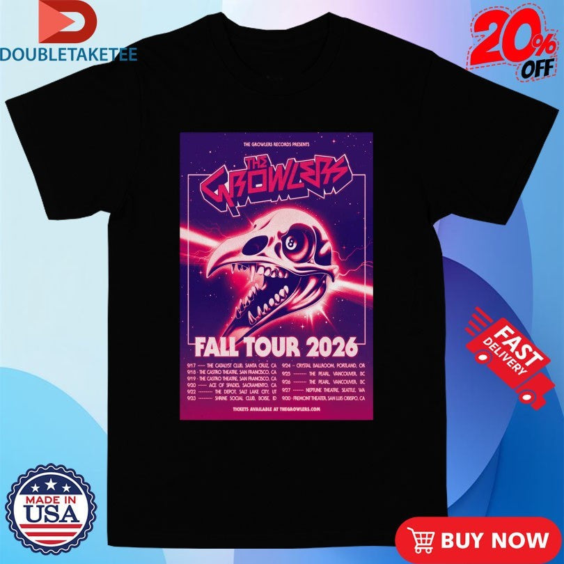 Official The Growlers Fall Tour Dates 2026 Shirts Unisex , , , Long Sleeve Tee