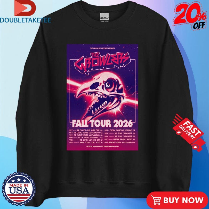 Official The Growlers Fall Tour Dates 2026 Shirts Unisex , , , Long Sleeve Tee