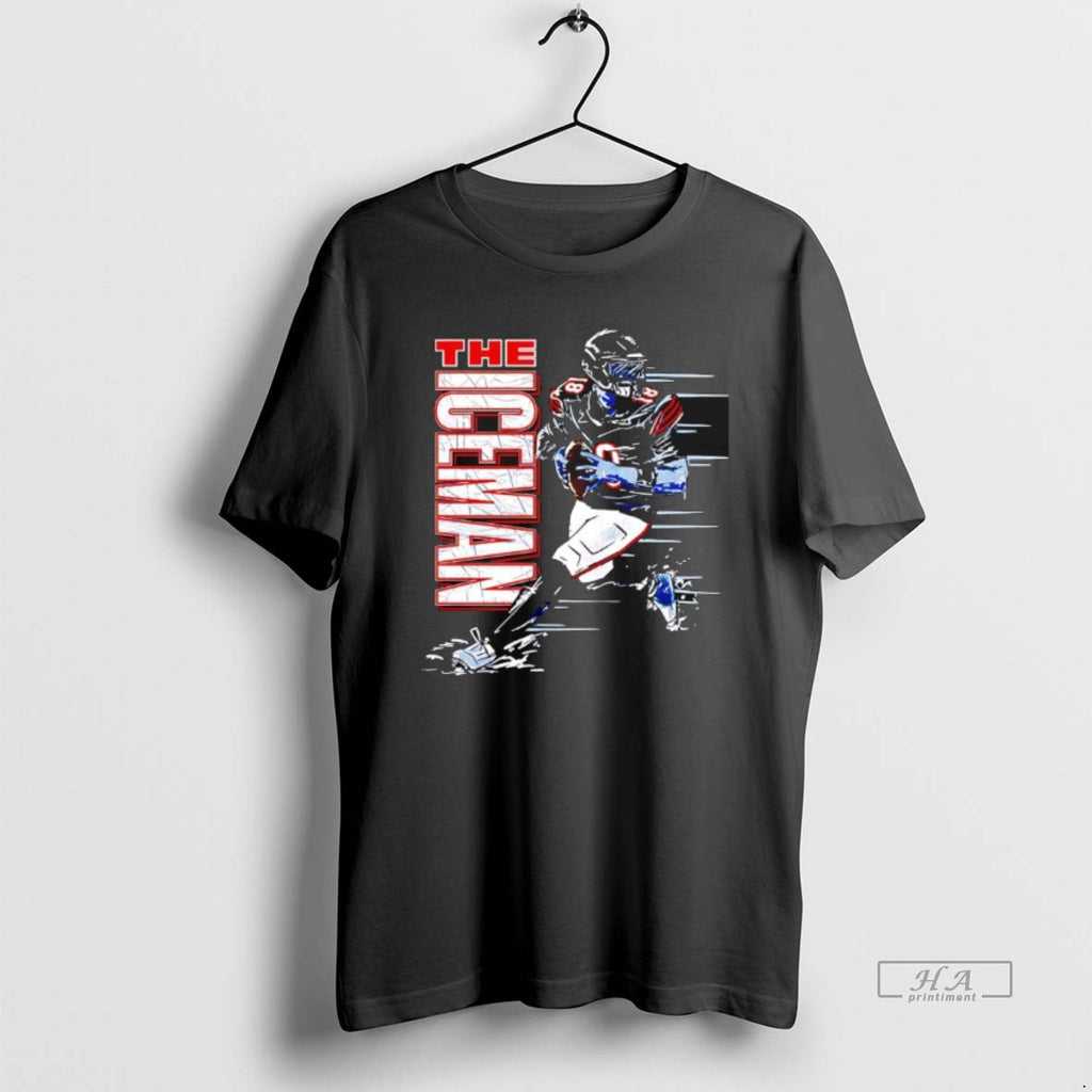 Official The Iceman Chicago Bear Player Graphic
