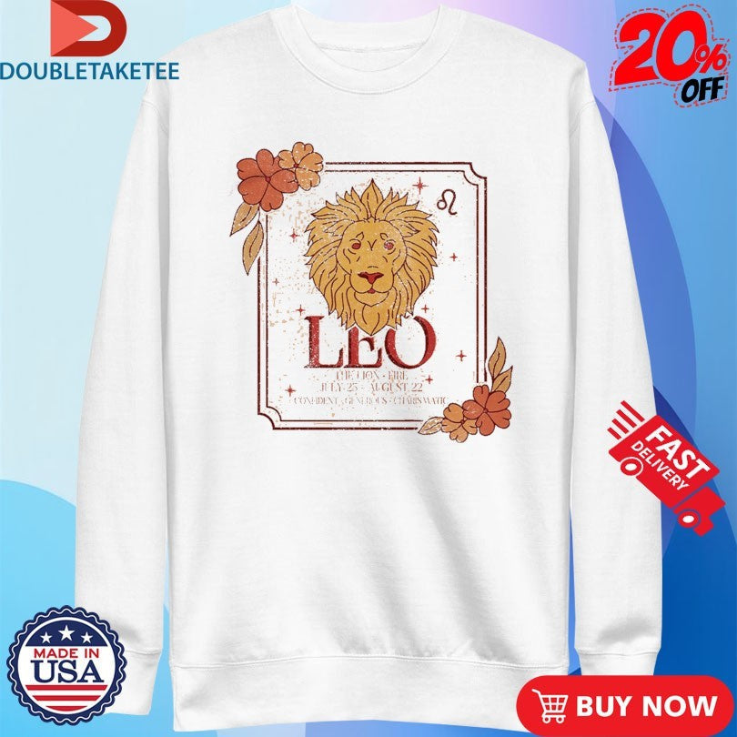 Official The Lion Fire Leo Tarot Card Shirts Unisex , , , Long Sleeve Tee