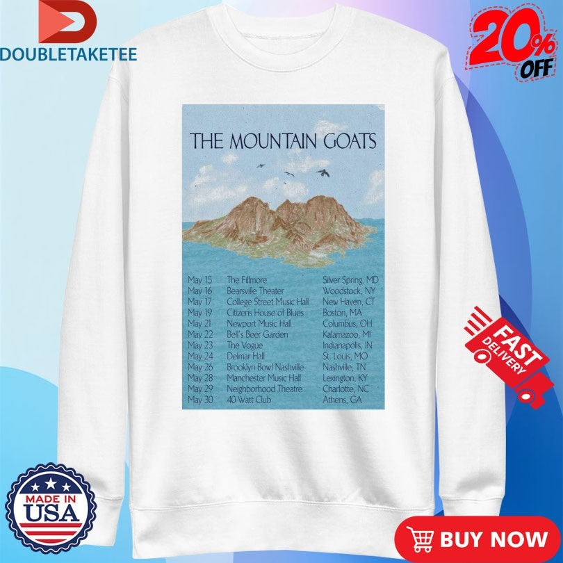 Official The Mountain Goats Tour May 2026 Shirts Unisex , , , Long Sleeve Tee