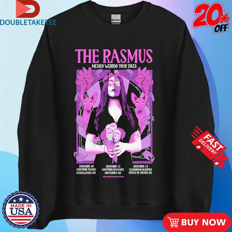 Official The Rasmus Mexico Weirdo Tour 2025 Shirts Unisex , , , Long Sleeve Tee