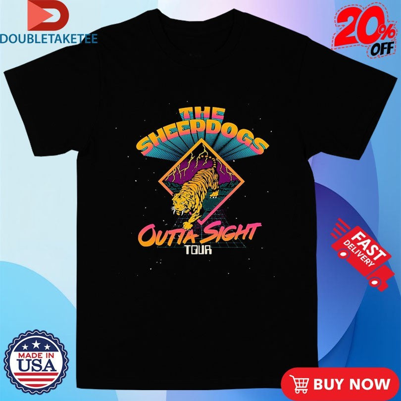 Official The Sheepdogs Outta Sight Tour Tiger Shirts Unisex , , , Long Sleeve Tee