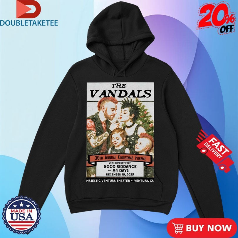 Official The Vandals December 19 2025 Majestic Ventura Theater in Ventura CA Shirts Unisex , , , Long Sleeve Tee