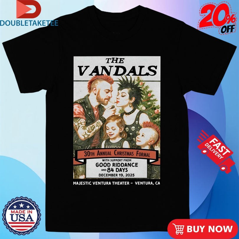 Official The Vandals December 19 2025 Majestic Ventura Theater in Ventura CA Shirts Unisex , , , Long Sleeve Tee