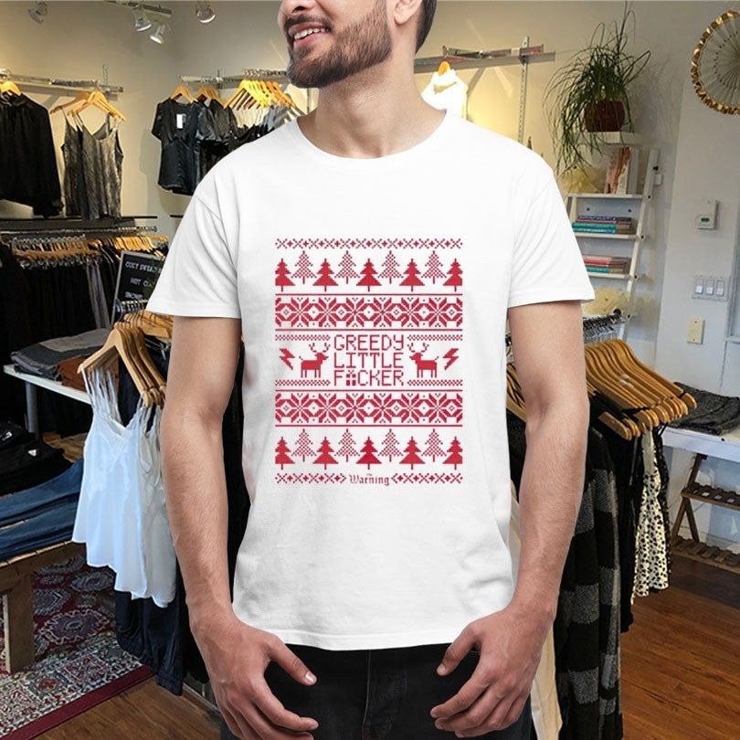 Official The Warning Greedy Lil Fucker Ugly Christmas Holiday Xmas Shirts Unisex , , , Long Sleeve Tee