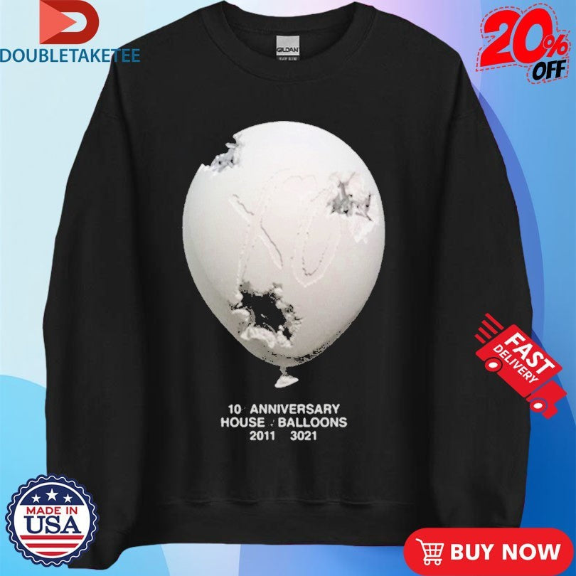 Official The Weeknd X Daniel Arsham House Of Balloons 10 Year Shirts Unisex , , , Long Sleeve Tee