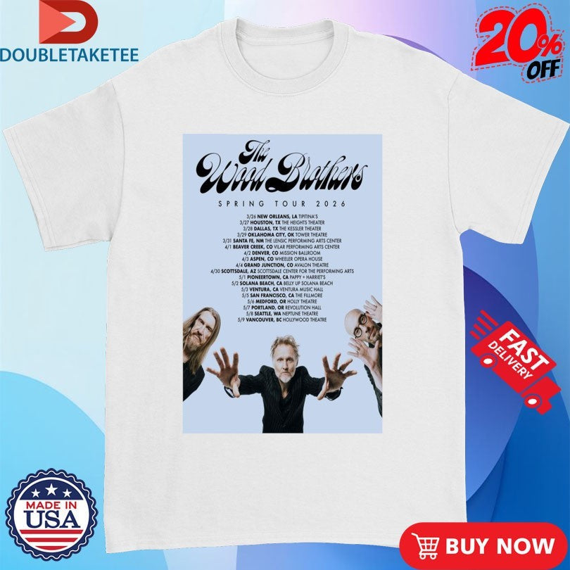 Official The Wood Brothers Springs Tour 2026 Shirts Unisex , , , Long Sleeve Tee