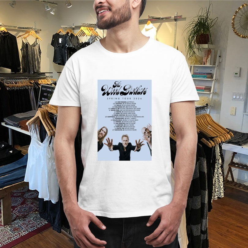 Official The Wood Brothers Springs Tour 2026 Shirts Unisex , , , Long Sleeve Tee