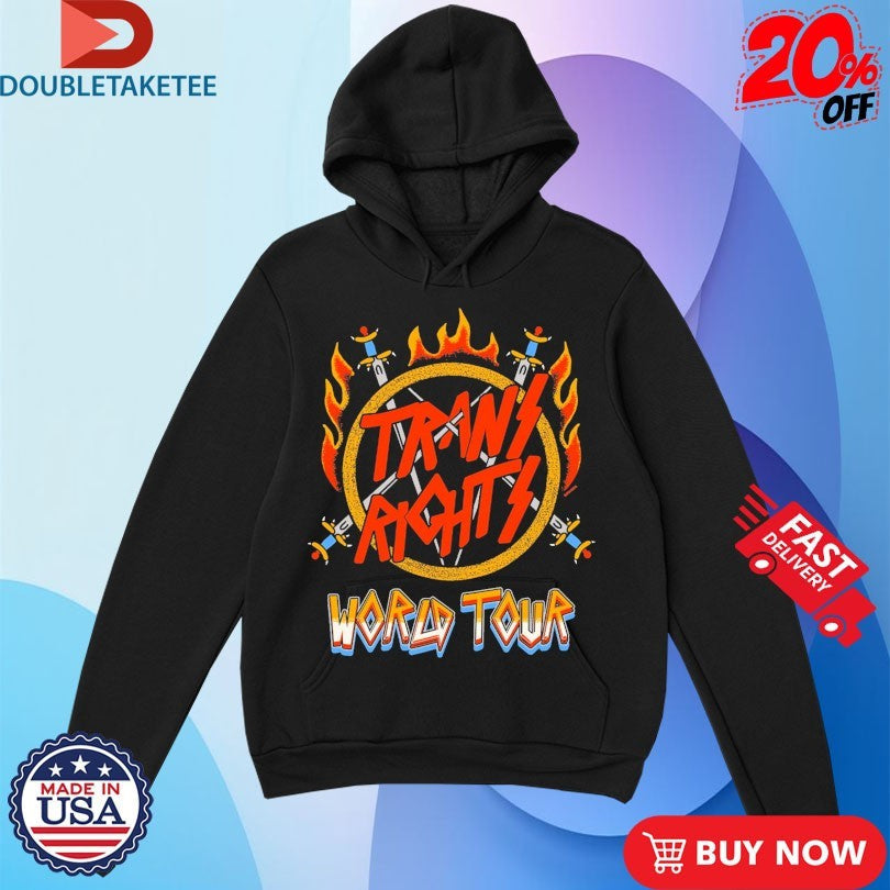 Official Trans Rights World Tour Swords Shirts Unisex , , , Long Sleeve Tee