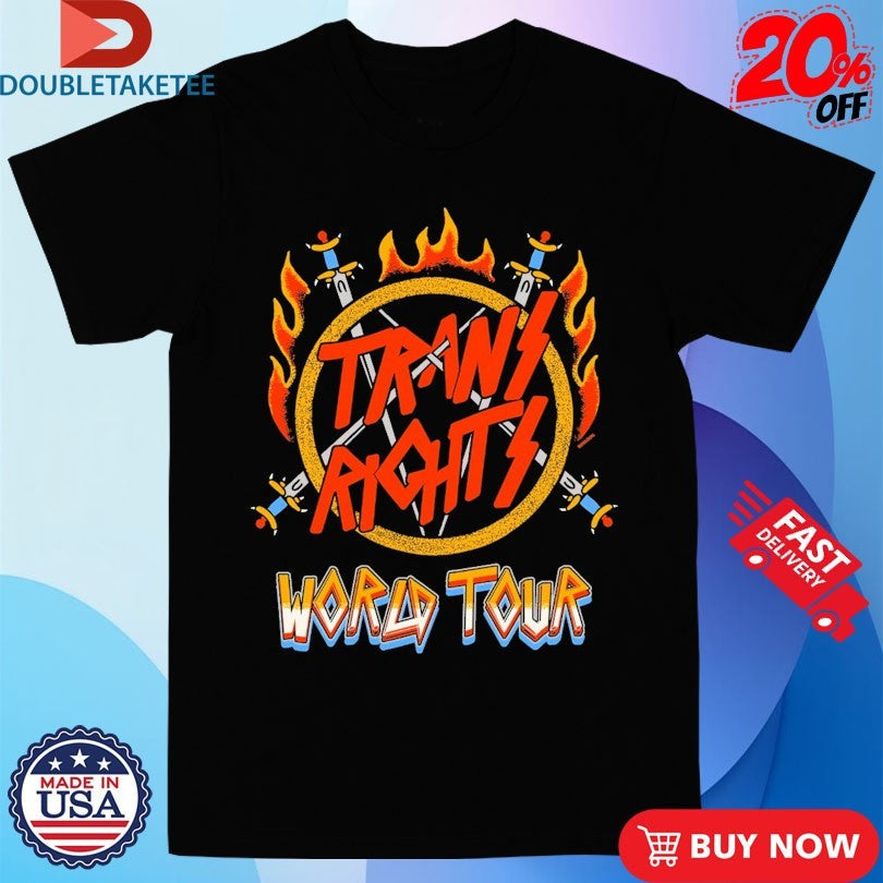Official Trans Rights World Tour Swords Shirts Unisex , , , Long Sleeve Tee