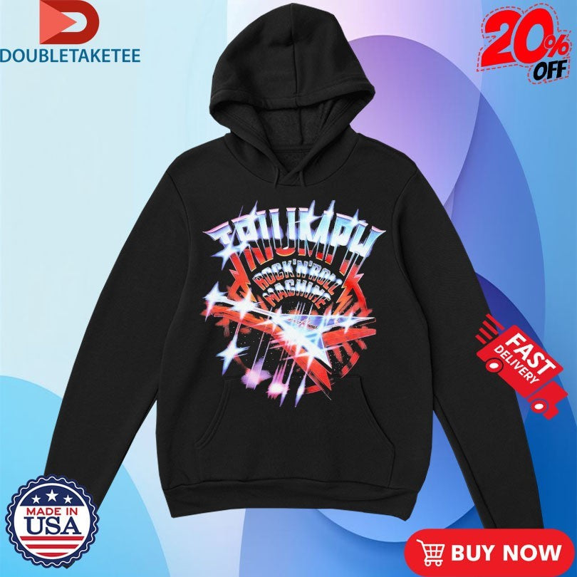 Official Triumph Rock ‘N’ Roll Machine Shirts Unisex , , , Long Sleeve Tee