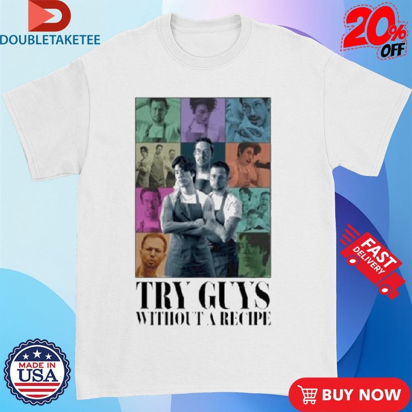 Official Try Guys Without A Recipe The Eras Tour Shirts Unisex , , , Long Sleeve Tee