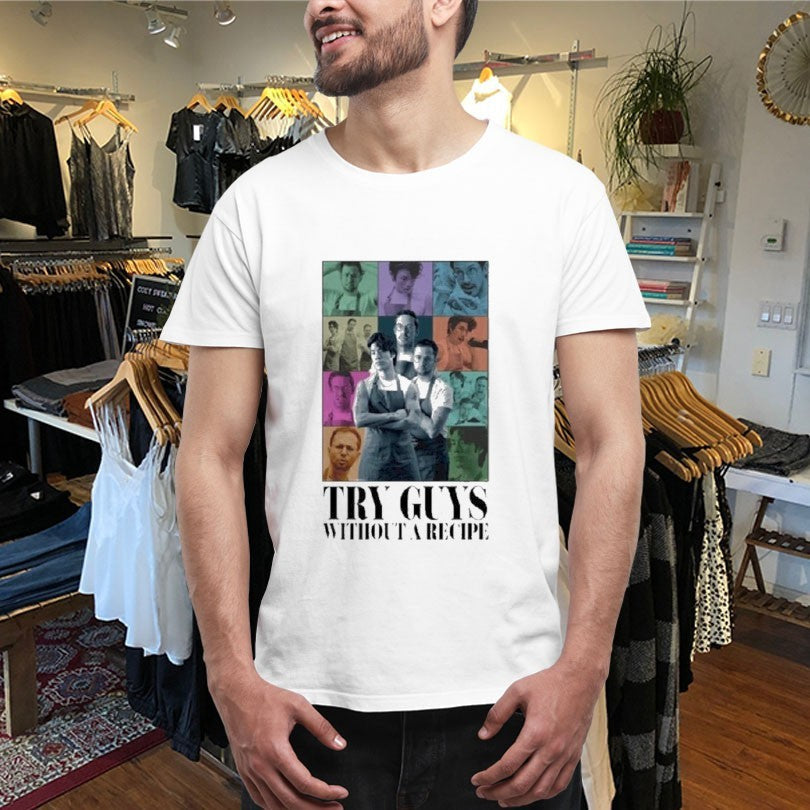 Official Try Guys Without A Recipe The Eras Tour Shirts Unisex , , , Long Sleeve Tee