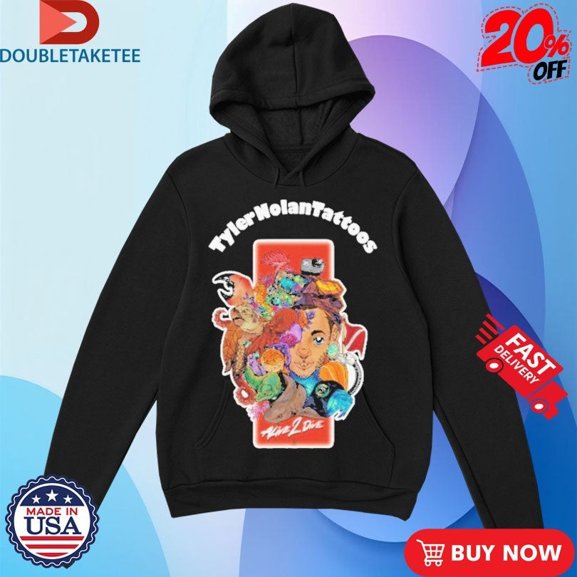 Official Tyler Nolan Tattoos Alive 2 Dive Shirts Unisex , , , Long Sleeve Tee