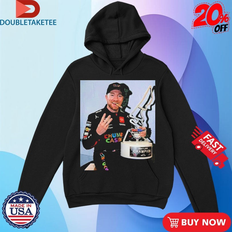 Official Tyler Reddick Three Peat 2026 DuraMAX Texas Grand Prix Champions Trophy Cigarettes Shirts