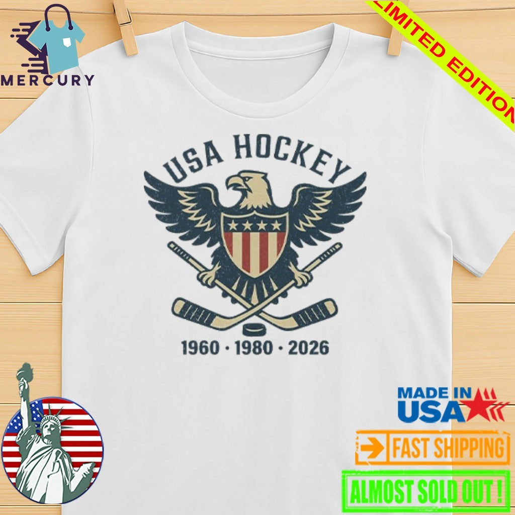 USA Hockey Eagle 1960 1980 2026 Shirt