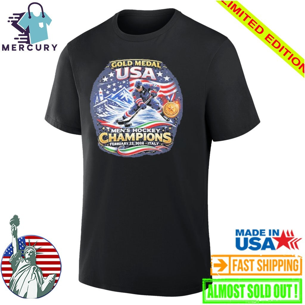 USA Men’s Hockey Gold Medal Champions 2026 Shirt