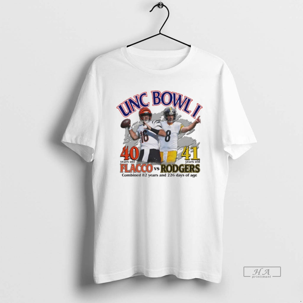 Official Unc Bowl I Flacco Vs Rodgers Combined 82 Years And 226 Days Of Age