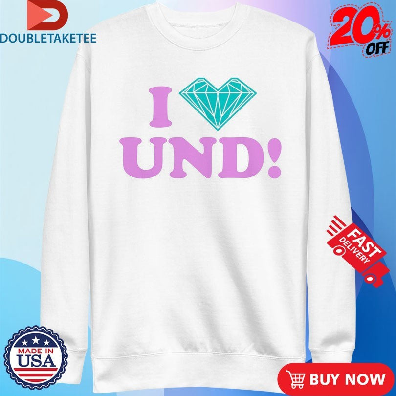 Official Undrafted I Love DMND Diamond Shirts Unisex , , , Long Sleeve Tee