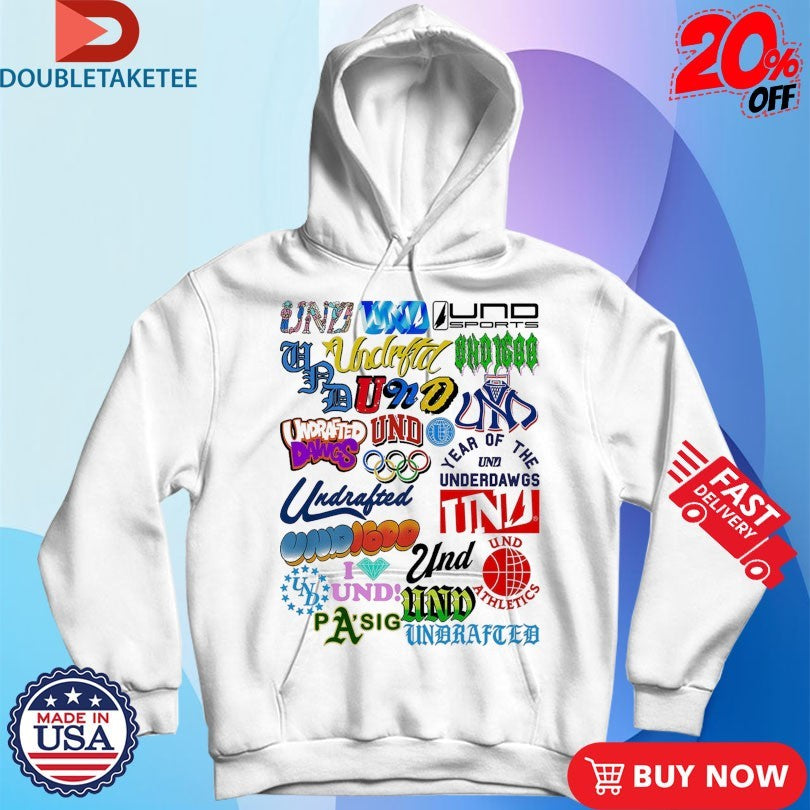 Official Undrafted Logos V3 Shirts Unisex , , , Long Sleeve Tee
