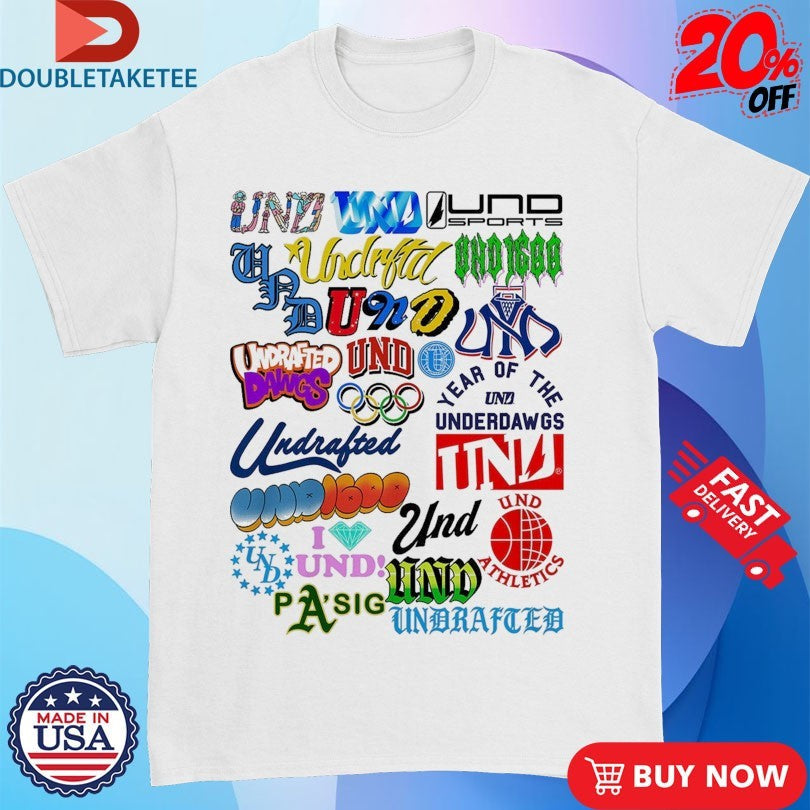 Official Undrafted Logos V3 Shirts Unisex , , , Long Sleeve Tee