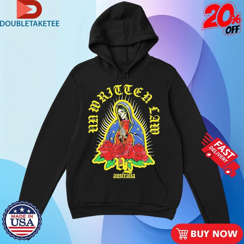 Official Unwritten Law Australia Skeleton Virgin Mary Shirts Unisex , , , Long Sleeve Tee