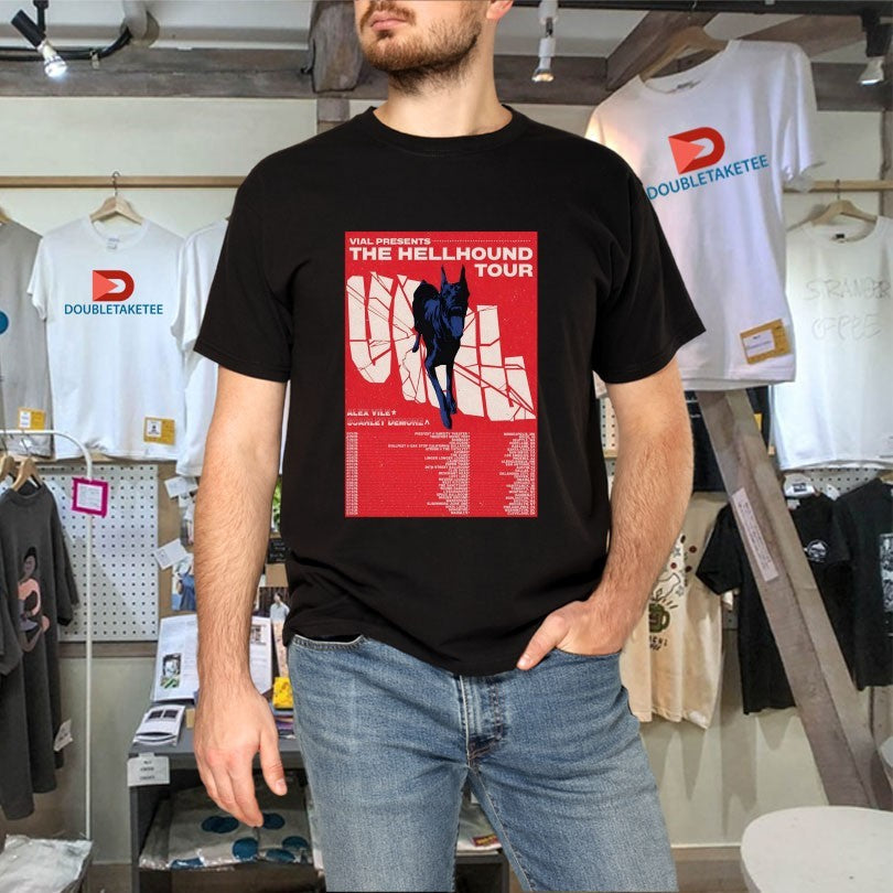 Official VIAL The Hellhound Tour 2026 Dates Shirts Unisex , , , Long Sleeve Tee