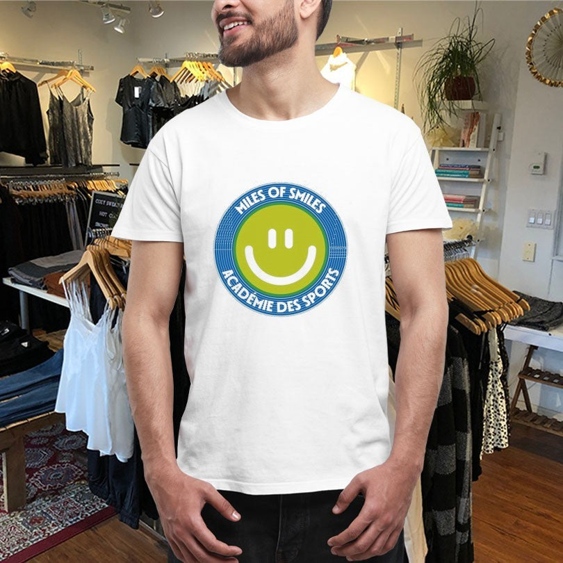 Official Vice 84 Miles Of Smiles Academie Des Sports Smiley Track Shirts Unisex , , , Long Sleeve Tee