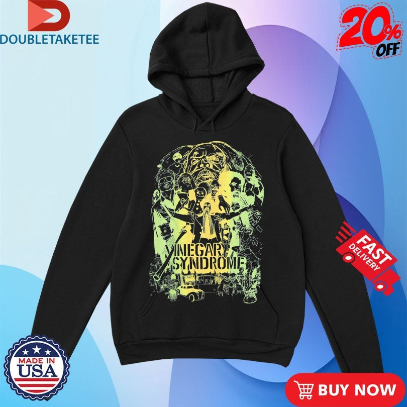 Official Vinegar Syndrome Family Portrait Negative Split Fountain Shirts Unisex , , , Long Sleeve Tee